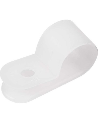 Кабельная скоба под винт 9 мм, белая, упаковка 50 шт. Rexant (07-4409) в Пятигорске Держатели, клипсы, скобы Pintop.ru