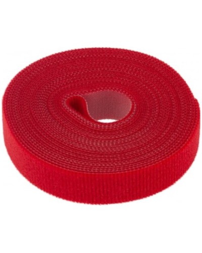 Лента-липучка многоразовая 5 м х 20мм, красная (1 шт/уп) REXANT 07-7524 в Пятигорске Монтажные материалы Pintop.ru