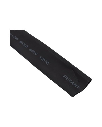 Термоусаживаемая трубка 15.0 / 7.5 мм черная (100 м/бухта) REXANT (49-1506) в Пятигорске Монтажные материалы Pintop.ru