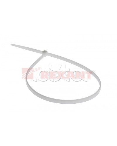 Хомут-стяжка нейлоновый 5х450 мм белый (100шт/уп) REXANT 07-0450-5 в Пятигорске Стяжки-хомуты Pintop.ru