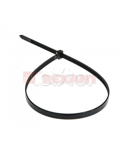 Хомут-стяжка нейлоновый 8х500 мм чёрный (100шт/уп) REXANT 07-0503 в Пятигорске Стяжки-хомуты Pintop.ru