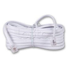 Удлинитель телефонный 25 м белый (10шт/уп) REXANT 18-3251