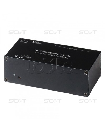Распределитель видеосигнала HDCVI/HDTVI/AHD SC&T CD108HD в Пятигорске Видеоусилители, Модуляторы, Делители Pintop.ru