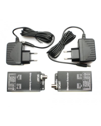 Комплект удлинителей Ethernet по коаксиальному кабелю до 1000м SC&T IP09CK в Пятигорске Видеоусилители, Модуляторы, Делители Pintop.ru