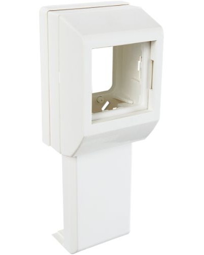 Суппорт с рамкой на 1 пост (45х45) вдоль профиля универсальный SPL 020007S в Пятигорске Аксессуары для кабель-канала Pintop.ru