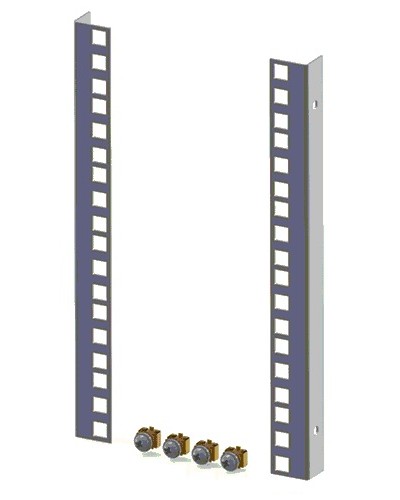 Направляющие для шкафов 18U (2 шт/уп.) TLK TLK-VNI-18U-2 в Пятигорске Аксессуары для стоек и шкафов Pintop.ru