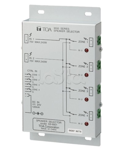 Селектор внешний TOA SS-9001 в Пятигорске Системы оповещения и трансляции TOA Pintop.ru