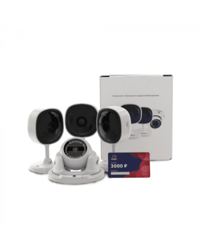 Комплект облачного видеонаблюдения TRASSIR 4TR1Cloud3000 в Пятигорске IP-камеры Pintop.ru