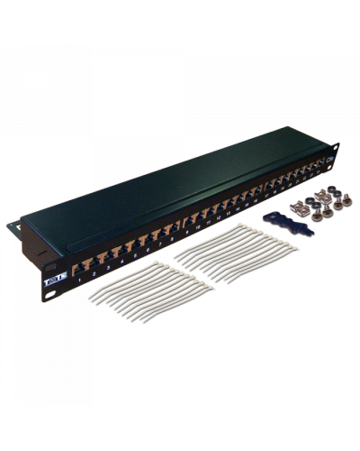 Патч-панель 24 порта, STP, кат.6, 1U TWT (TWT-PP24STP/6) в Пятигорске Патч панель Pintop.ru