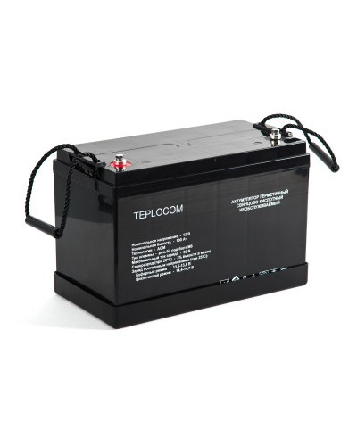 Аккумулятор герметичный Бастион АКБ TEPLOCOM (100Ач) в Пятигорске Электротехническое оборудование Pintop.ru