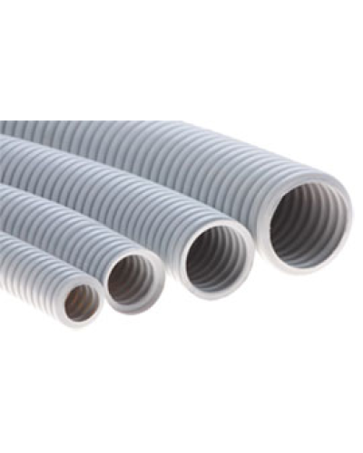 Труба ПНД гофрир. тяжелая, цвет чёрный, диам 50мм Экопласт 21050 в Пятигорске Труба гофрированная Pintop.ru