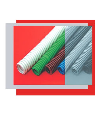 Труба гофрированная ПНД тяжелая диам 32 мм, с зондом Экопласт 21132 в Пятигорске Труба гофрированная Pintop.ru