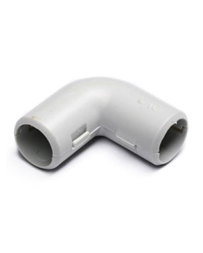 Угол 90° (из двух частей) для труб D25 мм, без галогена (25 шт/уп) Экопласт 41225-25HF в Пятигорске Аксессуары для труб (ОКЛ) Экопласт Pintop.ru