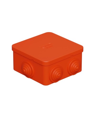 Коробка огн. E110, о/п 85х85х50мм,без галогена, 12 вых., IP55, 4P, оранж. Экопласт (43311HF) в Пятигорске Распределительные коробки Pintop.ru
