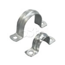 Скоба оцинкованная с двумя отверстиями для трубы D20мм, м.о.6,5-5,0мм (1уп=100шт) Экопласт (43620P)