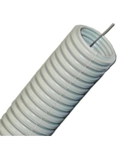 Труба гофрированная ПП тяжелая диам 40 мм, с зондом, без галогена Экопласт 61140HF в Пятигорске Труба гофрированная Pintop.ru