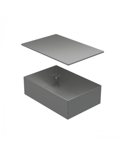 BOX/6-8 Металлическая коробка с крышкой для заливки в пол 249,6х167,6х75мм Экопласт (70161) в Пятигорске Распределительные коробки Pintop.ru