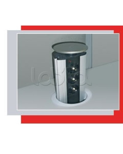 Блок розеточный настольный, 3 розетки (45х45мм) Экопласт 70303 в Пятигорске Блоки розеток Pintop.ru