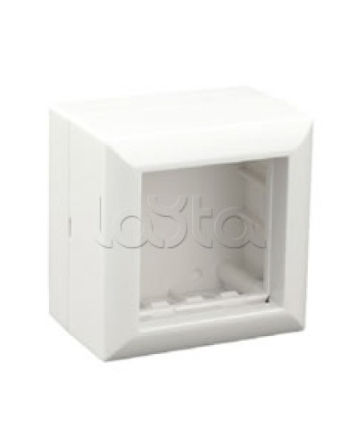 Коробка для открытой проводки на 1 пост 45х45 мм Экопласт 72914 в Пятигорске Распределительные коробки Pintop.ru