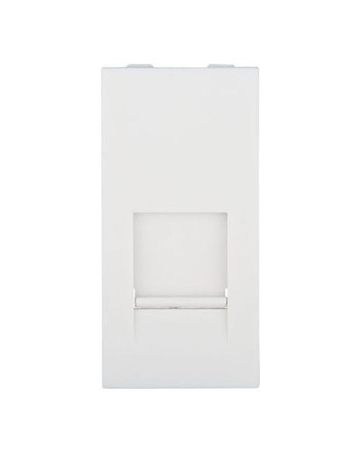 Накладка для розетки телефонной, компьютерной RJ, 45х22,5 мм (белый) LK45 Экопласт (853104) в Пятигорске Аксессуары для кабель-канала Pintop.ru