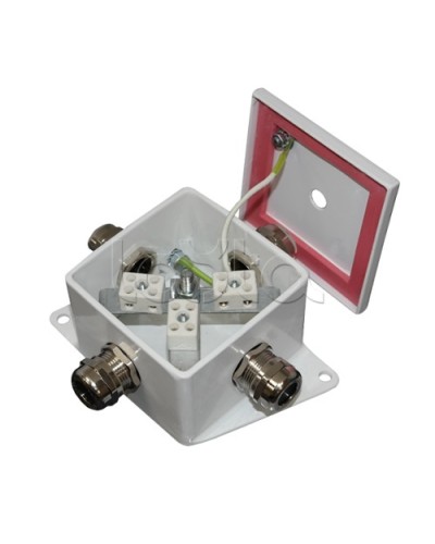 Коробка монтажная огнестойкая Гефест КМ-О (2к*6,0)-IP66, четыре ввода 80х80х68 в Пятигорске Распределительные коробки Pintop.ru