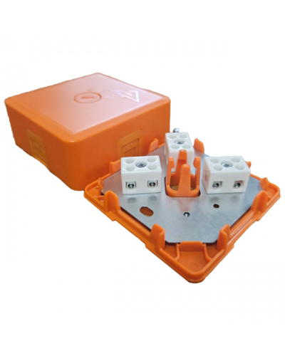 Коробка монтажная огнестойкая КМ-О (6к)-IP41-s-оранж Гефест в Пятигорске Распределительные коробки Pintop.ru