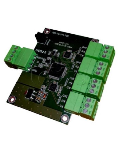 Конвертер USB/RS-232 ИНФОТЕХ AVT-USB/4RS232 в Пятигорске Дополнительное оборудование для ОПС Pintop.ru