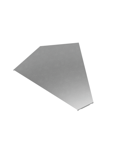 Крышка горизонтального угла 45 гр. 600 мм ПЛЮС КМ-Профиль (KGLplus45-600) в Пятигорске Аксессуары для лотков Pintop.ru
