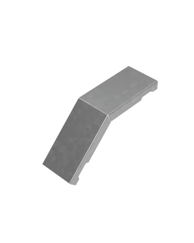 Крышка внешнего вертикального угла 45 гр. 50 мм ПЛЮС INOX304 КМ-Профиль (KVLplus45-50 INOX304) в Пятигорске Аксессуары для лотков Pintop.ru
