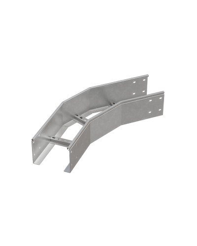 Угол лестничный горизонтальный 45 гр. 150х600х1,2 мм HD85 N КМ-профиль (LGL45-150-600-1.2 HD85 N) в Пятигорске Аксессуары для лотков Pintop.ru