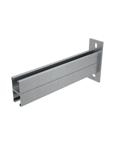 Страт-консоль двойная усиленная 41х41 L150 s:2,5 мм HD КМ-Профиль (2KSSU41-150 HD) в Пятигорске Аксессуары для лотков Pintop.ru