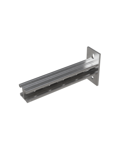 Страт-консоль двойная усиленная развернутая 41х21 L250 s:2,5 мм КМ-профиль (2KSSUR21-250) в Пятигорске Аксессуары для лотков Pintop.ru