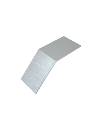 Крышка лестничного вертикального внешнего угла 45 гр. 800 мм HD85 КМ-профиль (KLVL45-800 HD85) в Пятигорске Аксессуары для лотков Pintop.ru