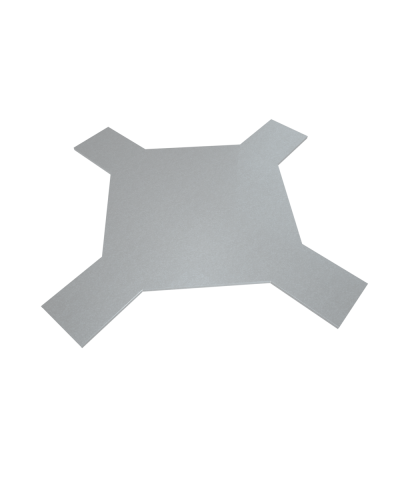 Крышка лестничного Х-разветвителя 100 мм INOX304 КМ-Профиль (KLXD100 INOX304) в Пятигорске Аксессуары для лотков Pintop.ru