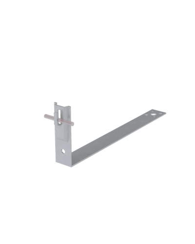 Черепичный держатель зажимной на обрешётку для прутка Ø 5-8 мм L430 мм H100 мм CU КМ-Профиль (CDZO-L430-D5-8 CU) в Пятигорске Держатели, клипсы, скобы Pintop.ru