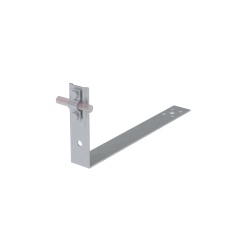 Черепичный держатель болтовой на обрешётку для прутка Ø 5-10 мм L430 мм H100 мм HD КМ-профиль (CDBO-L430-D5-10 HD)