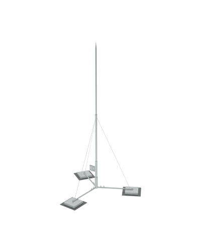 Вольностоящая молниеприемная мачта составная H4,5 м HD КМ-Профиль (VMR-H4.5 HD) в Пятигорске Монтажные материалы Pintop.ru