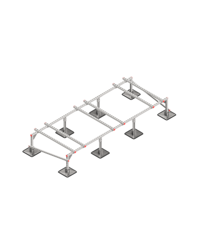 Опорная конструкция для установки оборудования TECHNORAPTOR STEELFOOT 3000х1200 тип 1 КМ-профиль (KM-TR-STF-SSEI-3000-1200-1) в Пятигорске Системы видеонаблюдения Pintop.ru