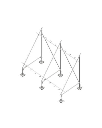 Опорная конструкция для установки нескольких солнечных панелей/коллекторов TECHNORAPTOR STEELFOOT КМ-профиль (KM-TR-STF-SSfMMPI-C) в Пятигорске Системы видеонаблюдения Pintop.ru