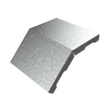 Крышка угла вертикального внешнего 45° 400х15 (0,7) для лестничного лотка ПожТехКабель (651-203)