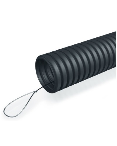 Труба гофрированная ПНД 25 мм с зондом ПожТехКабель (50 м) в Пятигорске Труба гофрированная Pintop.ru