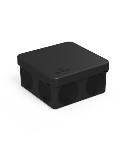 Коробка распред. 60-0210-9005м двухкомп. безгалогенная (HF) черная 80х80х40 (8шт/уп) Промрукав (60-0210-9005м) в Пятигорске Распределительные коробки Pintop.ru