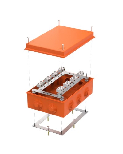 Коробка огнест. 260х175х90 (7 шт/кор) Промрукав (40-0330-FR6.0-4-16-Р) в Пятигорске Распределительные коробки Pintop.ru