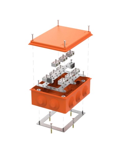 Коробка огнест. 200х150х75 (5 шт/кор) Промрукав (40-0320-FR6.0-4-18-Р) в Пятигорске Распределительные коробки Pintop.ru