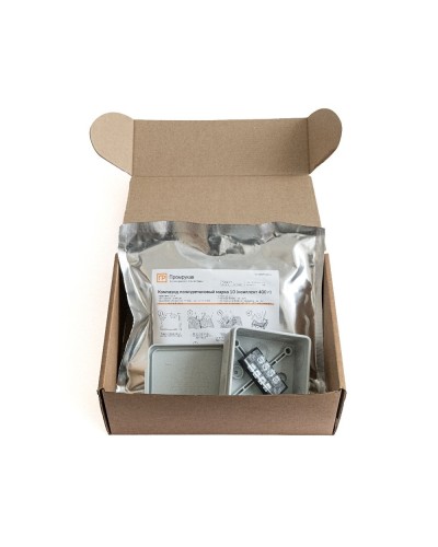 Коробка распред. двухкомп. (HF) 80х80х40 серая Промрукав (PR80.0174) в Пятигорске Распределительные коробки Pintop.ru