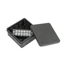 Коробка распред. двухкомп. (HF) 100х100х40 черная Промрукав (PR80.0171)