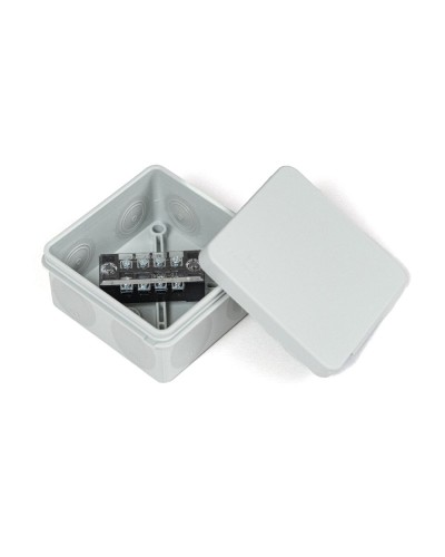 Коробка распред. двухкомп. (HF) 80х80х40 серая Промрукав (PR80.0168) в Пятигорске Распределительные коробки Pintop.ru