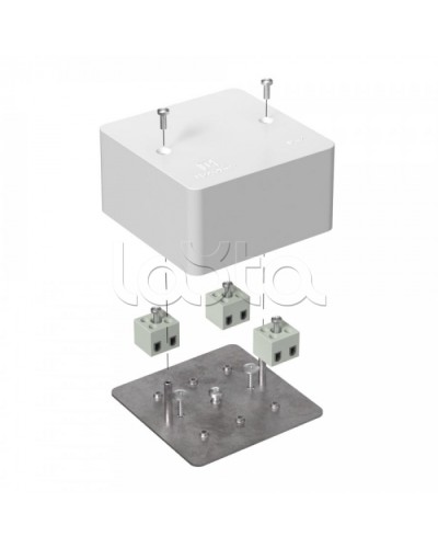 Коробка огнестойкая для кабель-канала 40-0460-FR2.5-6 Е15-Е60 (латунь) 85х85х45 Промрукав (40-0460-FR2.5-6-Е60) в Пятигорске Распределительные коробки Pintop.ru