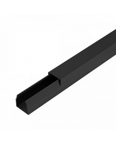 Кабель-канал черный 2-й замок в п/э 12х12 мм (120 м/уп) Промрукав (PR03.0208) в Пятигорске Кабель-канал Pintop.ru