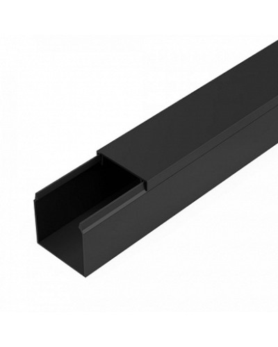 Кабель-канал черный 2-й замок в п/э 25х25 мм (32 м/уп) Промрукав (PR03.0213) в Пятигорске Огнестойкие кабельные линии Pintop.ru